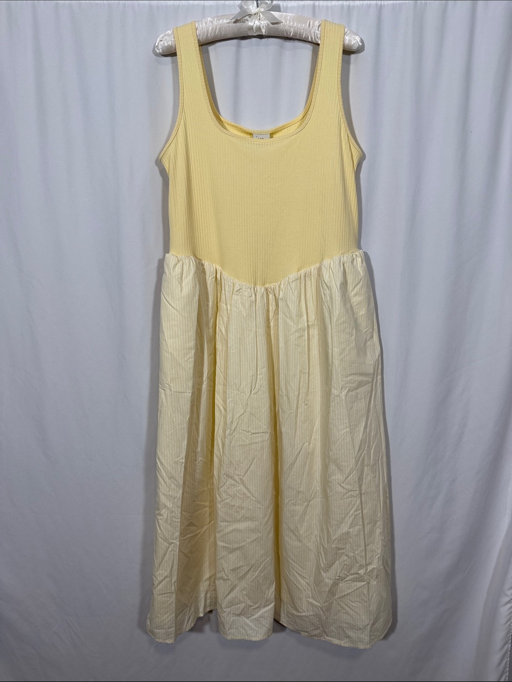 Universal Thread Pale Yellow Midi Tank Dress